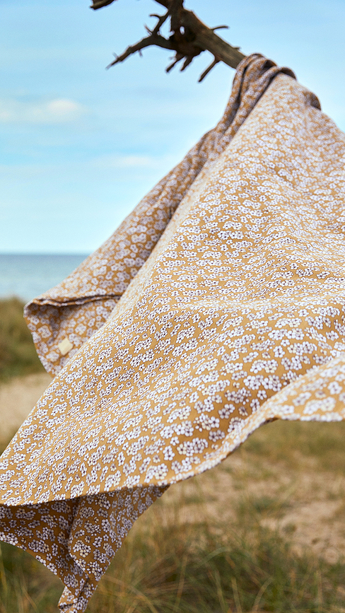 Pleasantly Σετ Παπλωματοθήκης, μουσταρδί, 140 x 200 cm, Μαξιλαροθήκη 60 x 63 cm, 2 τμχ