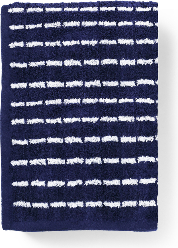 Toalla Nuance, 70 x 140 cm, azul marino y blanco