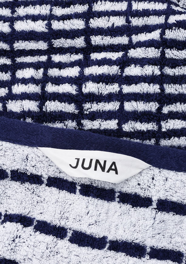Toalla Nuance, 70 x 140 cm, azul marino y blanco
