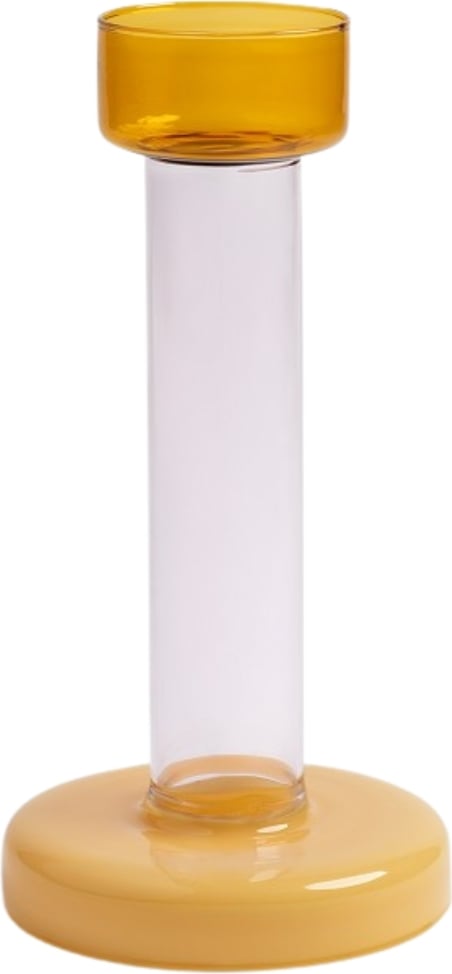 Bole Kerzenhalter 21 cm, gelb