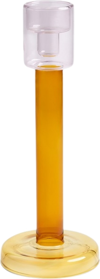 Bole Kerzenständer 29 cm, bernsteinfarben