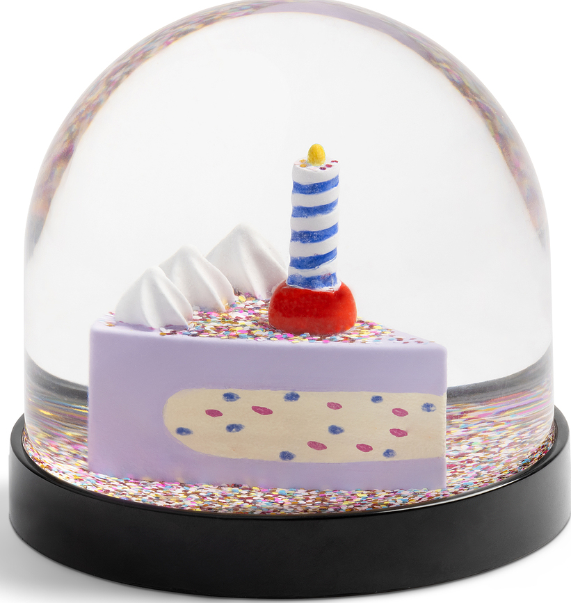 Boule à neige &K Birthday cake