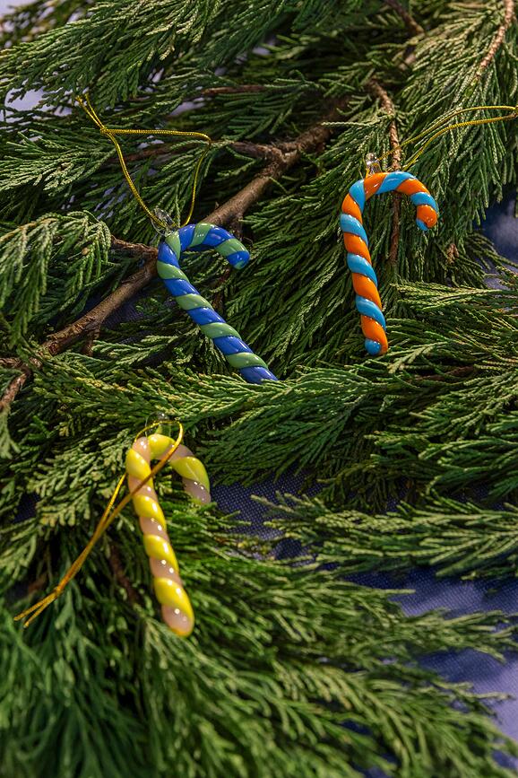 Boules de Noël Candy Cane, lot de 3