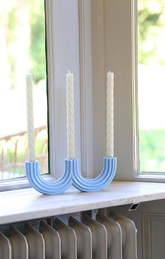 Chandelier Churros III bleu