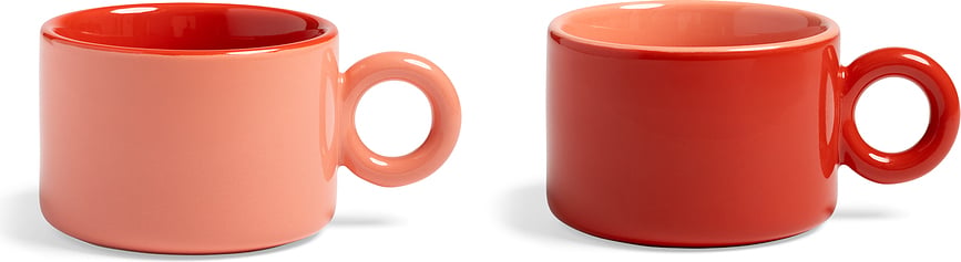 Chiquito Mugs 200 ml, red, 2 pcs.