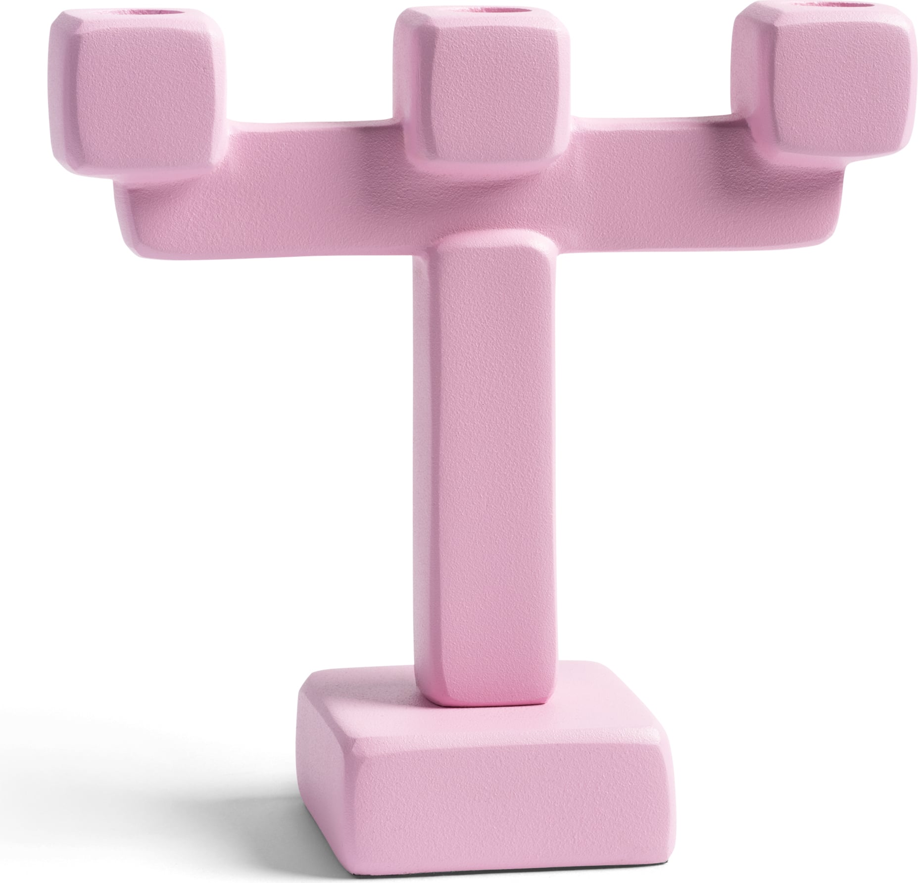 Chunk Kerzenhalter 20,5 cm, rosa