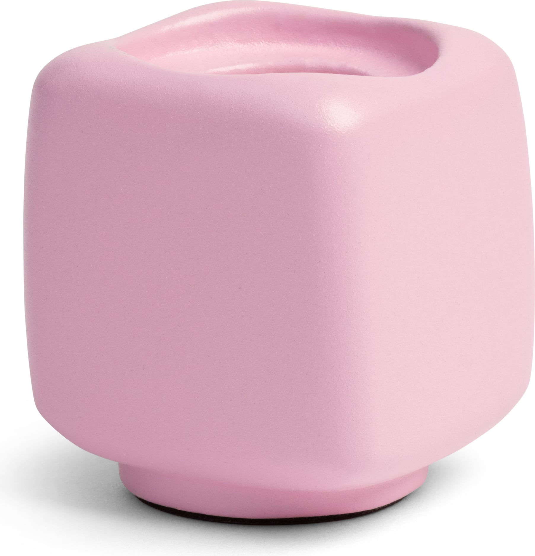 Chunk Kerzenhalter für klassische Kerzen, rosa