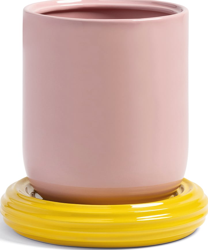 Churros Pot with Saucer 19.5 cm, pink