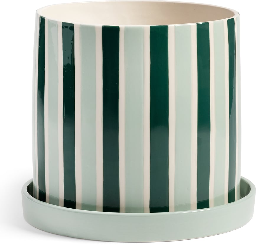 Clash Stripe Blumentopf mit Untersetzer 23,5 cm