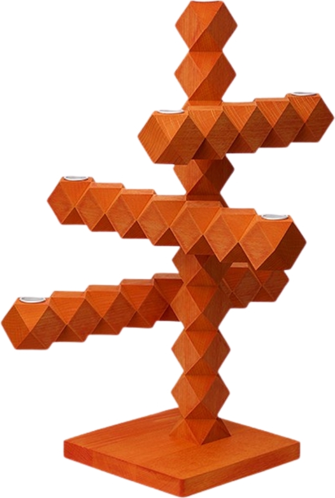 Clean Cut 7 Kerzenhalter, orange