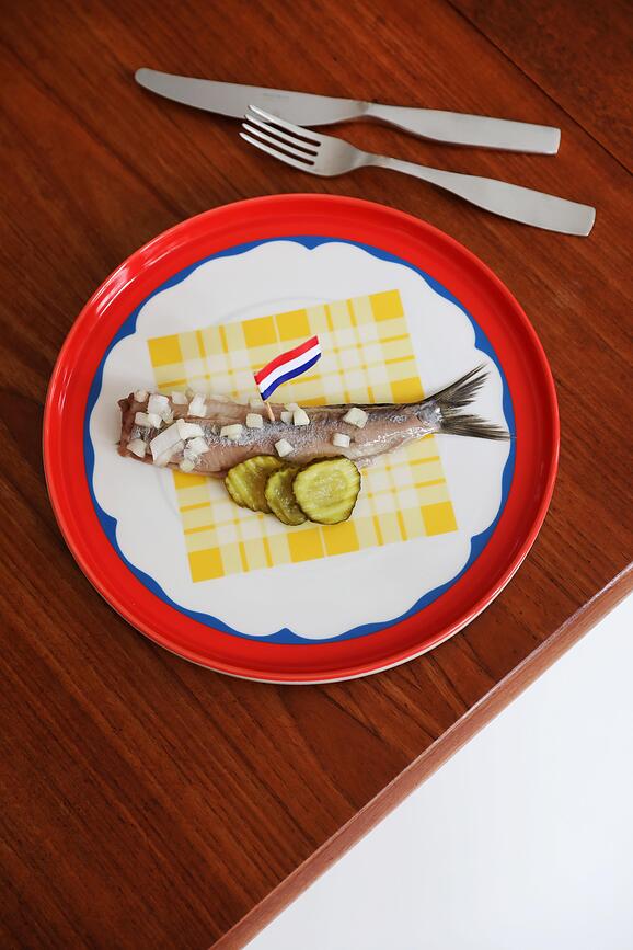 Daydream Wave Dinner Plate 26 cm, yellow