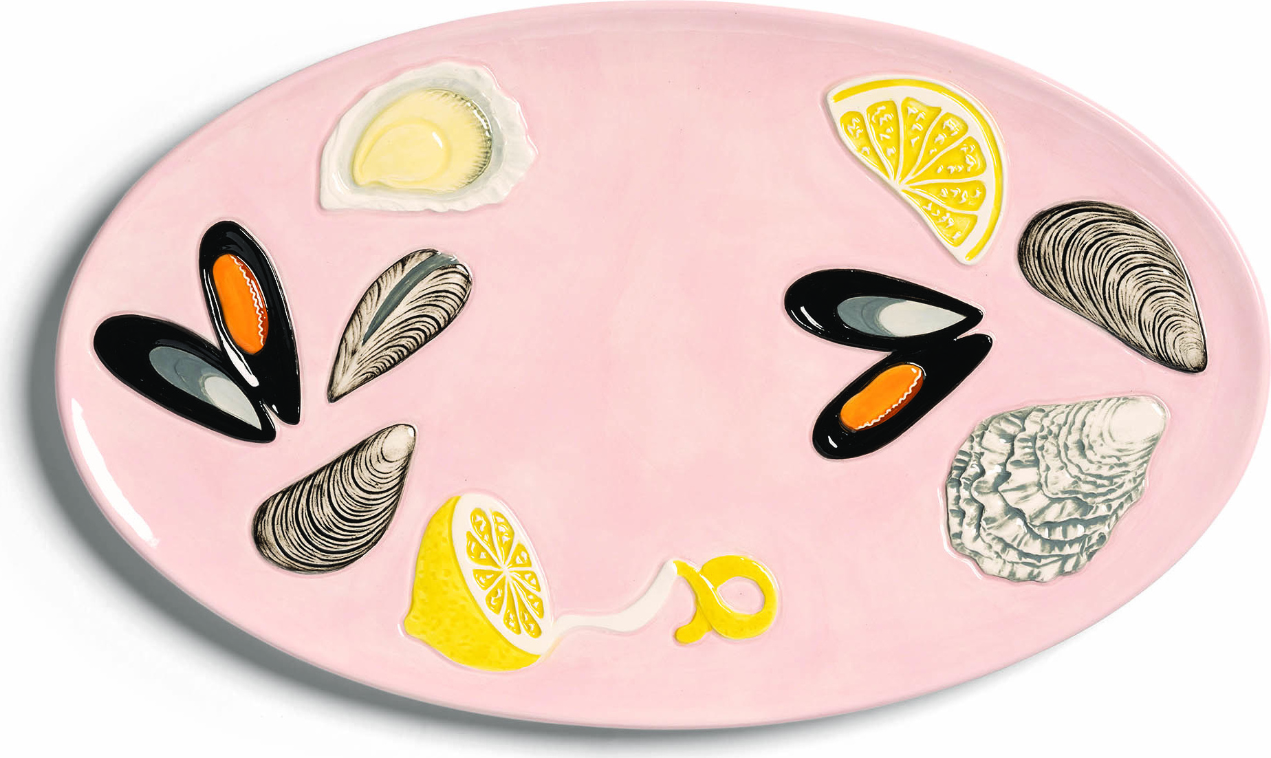 De La Mer Oyster Servierplatte 20 x 33 cm