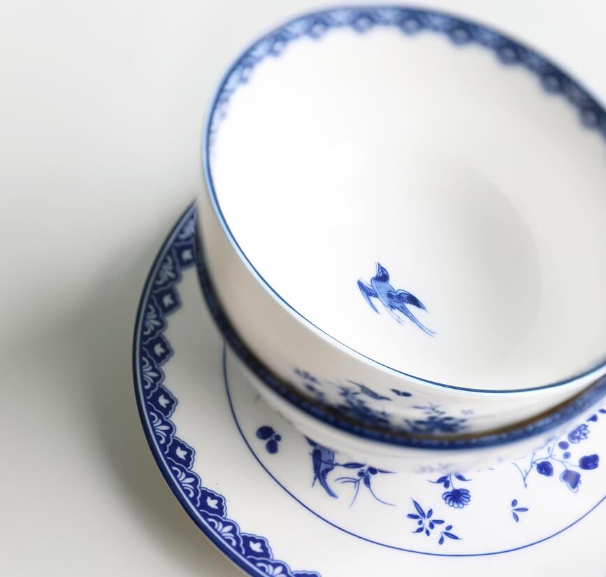Delftware snackskålar 14 cm, 2 st