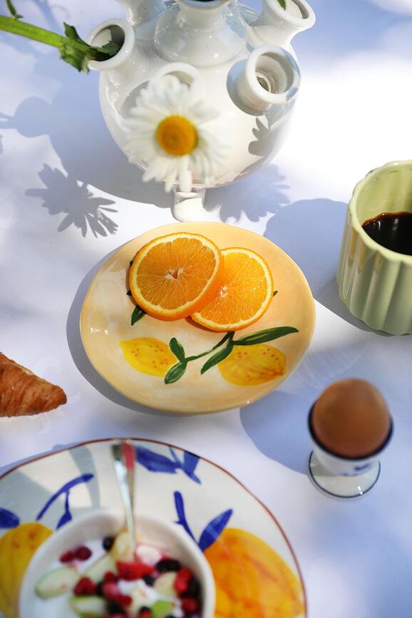 Deserta šķīvji Lemon Full 16 cm, 4 gab.