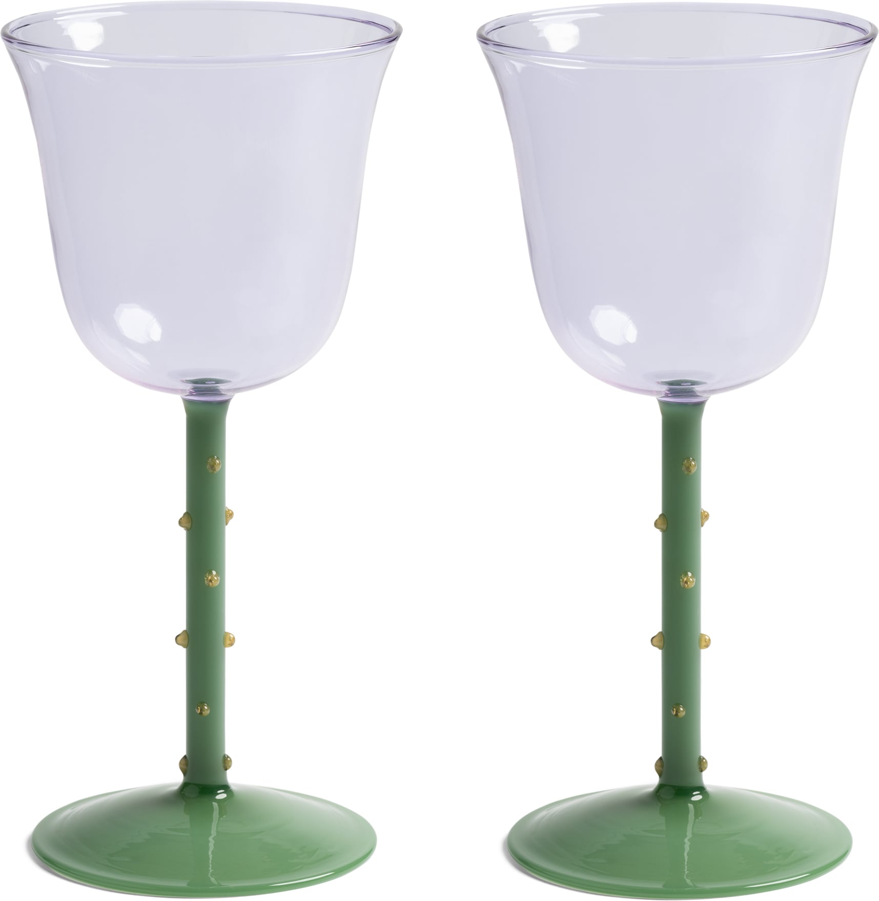 Dot Weingläser 180 ml, lila, 2 St.