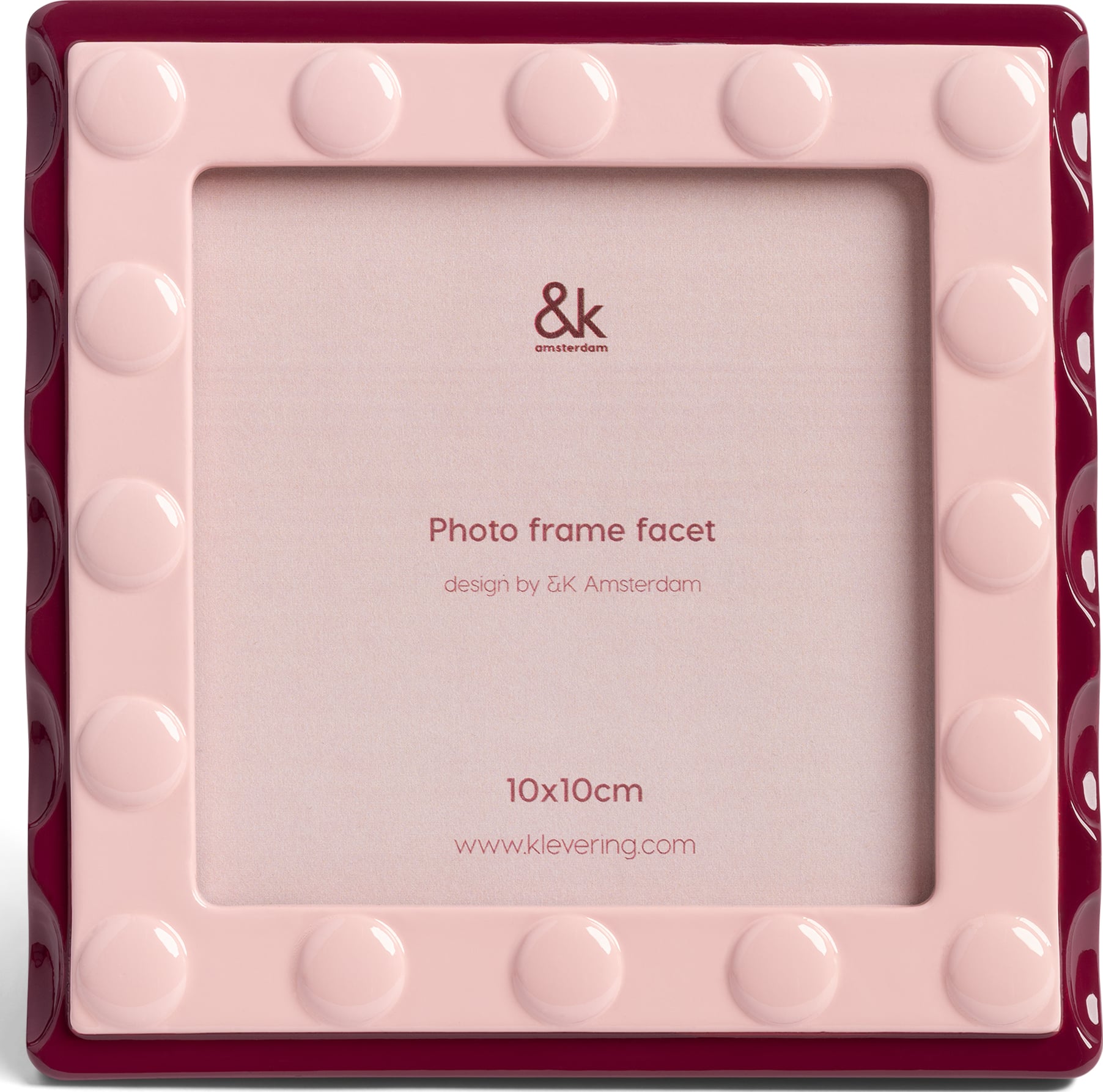 Facet Bilderrahmen 13,5 x 13,5 cm, rosa