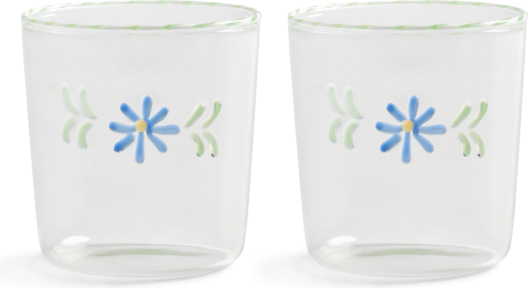 Flora Gläser 300 ml, blau, 2 St.