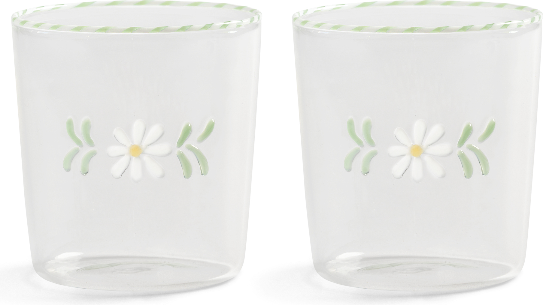 Flora Gläser 300 ml, weiß, 2 St.