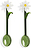 Flora Löffel, weiß, 2 St.