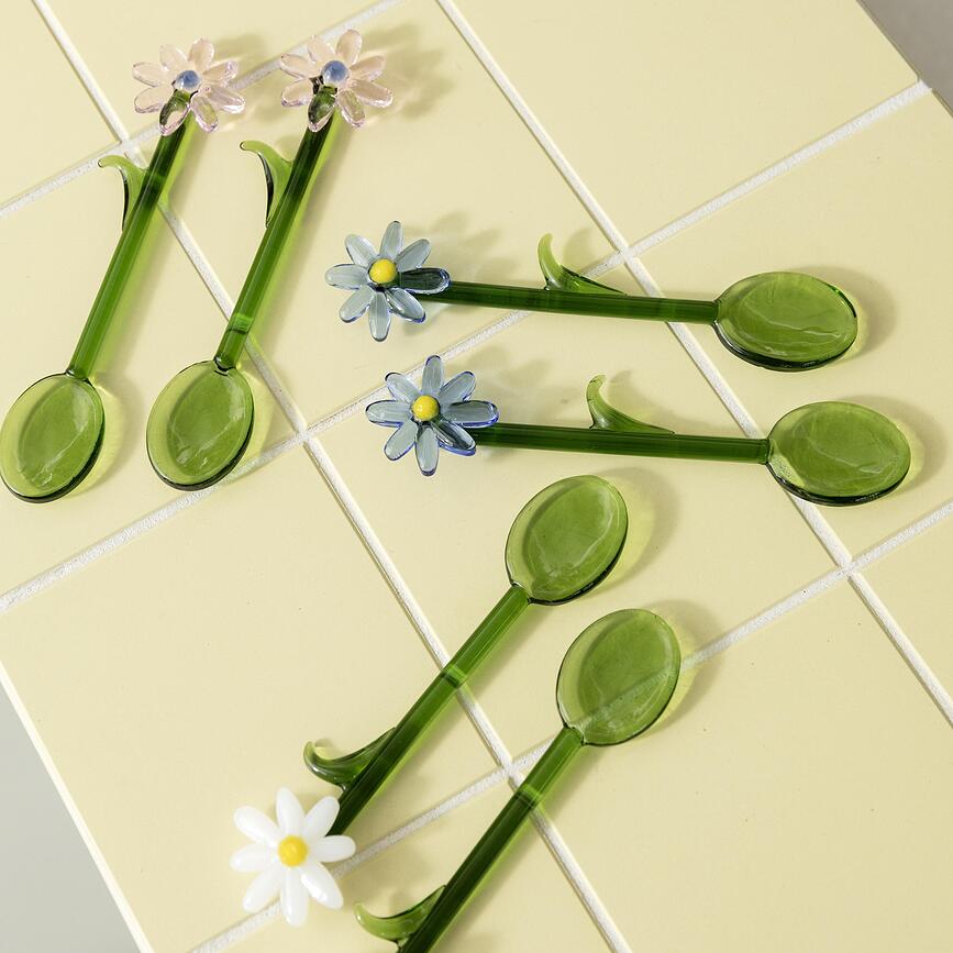 Flora Spoons, blue, 2 pcs.