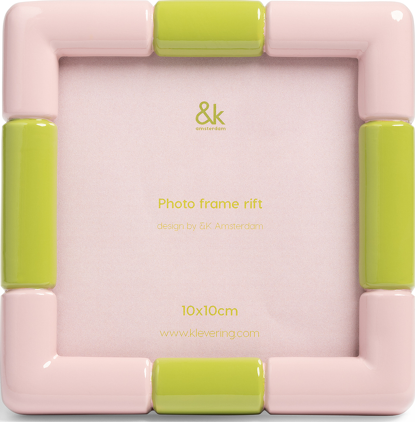 Fotorāmis Rift kvadrātveida 10 x 10 cm, rozā