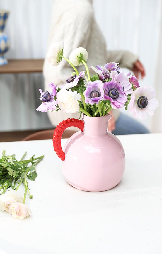Глечик Perle 20,5 см, рожевий