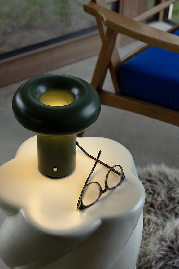 Glimpse draadloze lamp geel