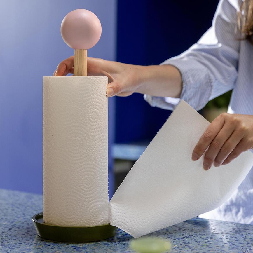 Halma køkkenrulleholder, pink