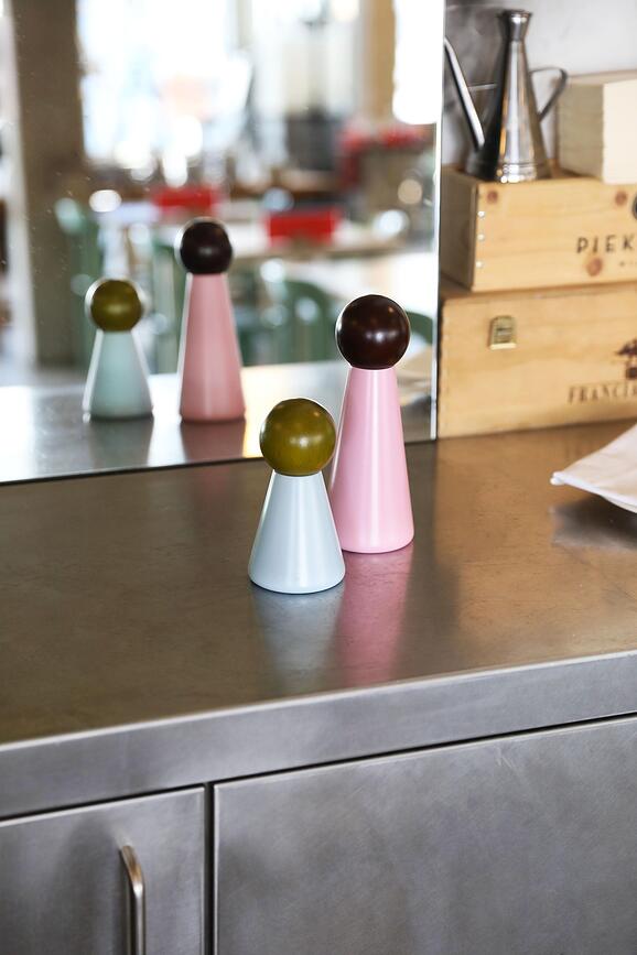 Halma L salt- eller pepparkvarn, rosa