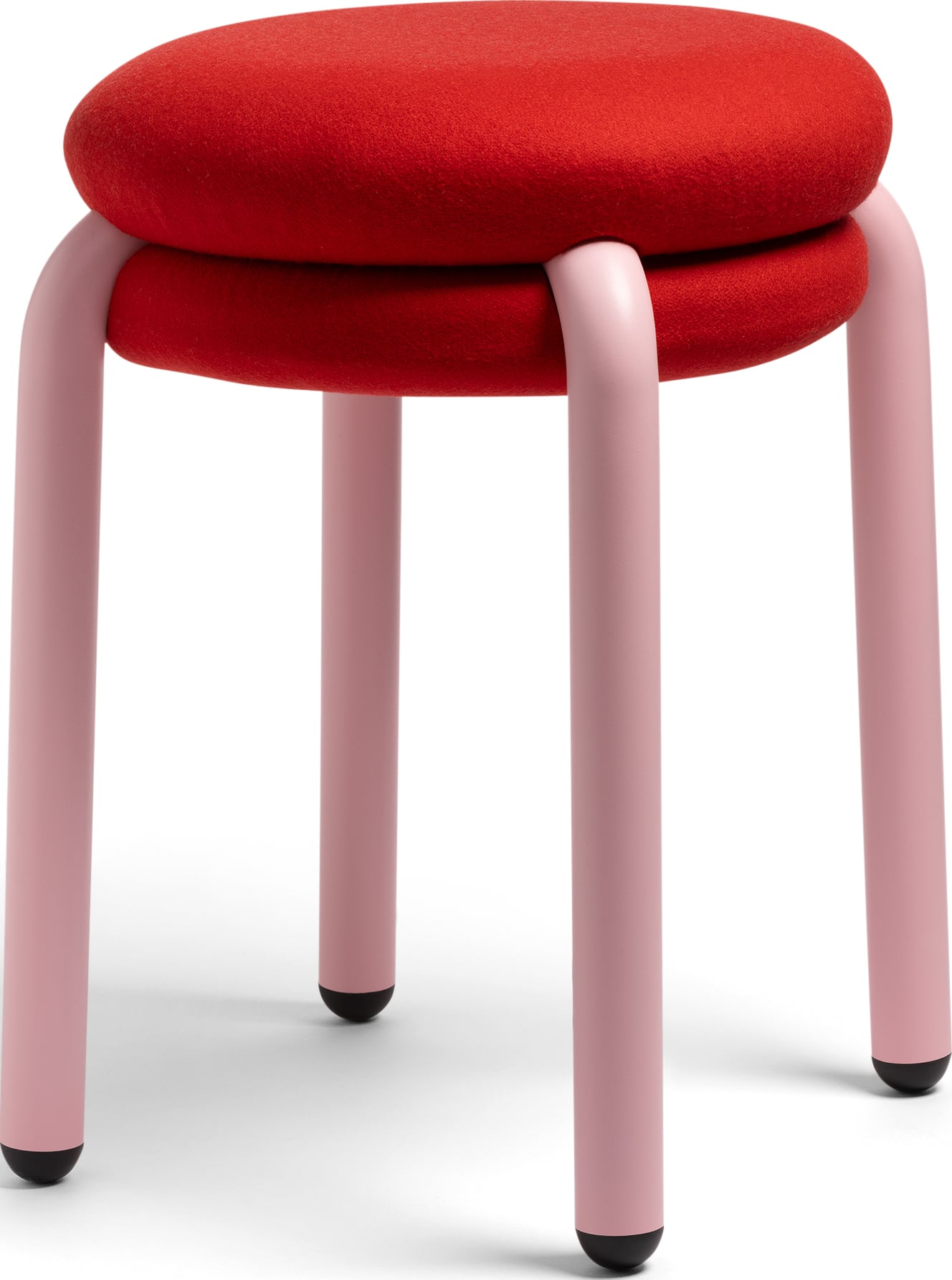 Hocker Macaron, rot