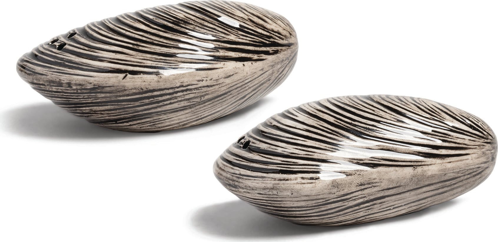 &K Mussel Salz- und Pfefferstreuer