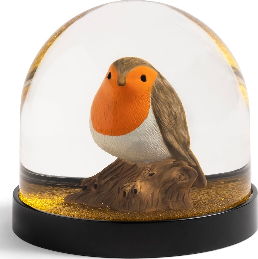 &K Robin Snow Globe