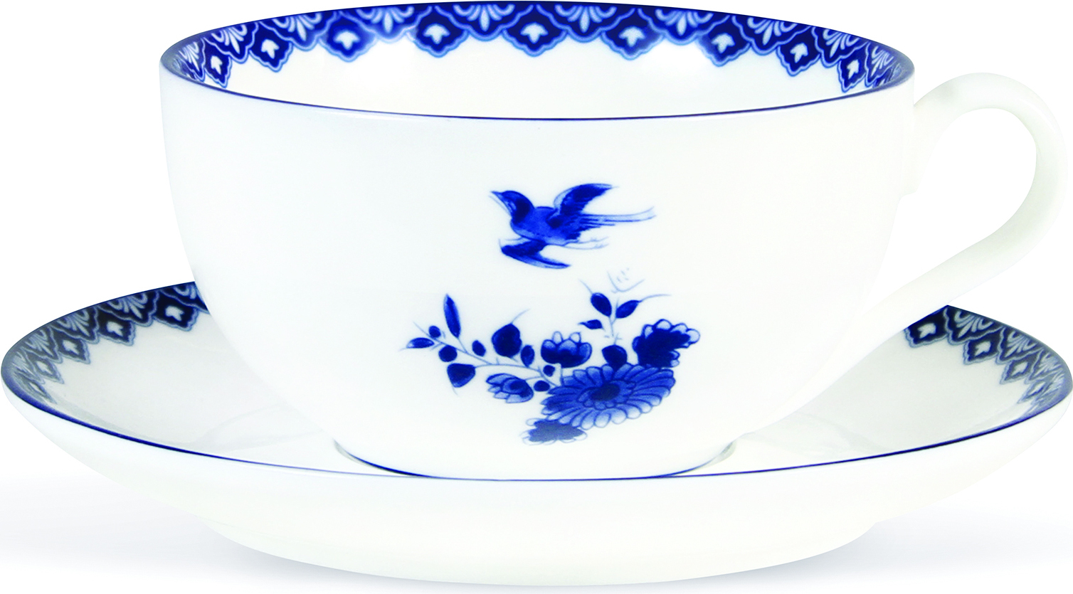 Kaffeetassen mit Untertassen Delftware, 2 St.
