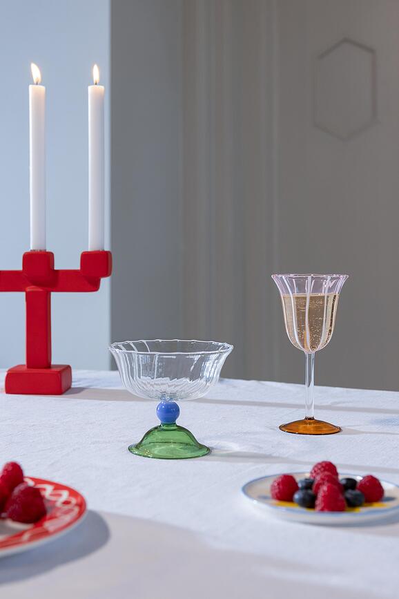 Kokteilių taurės Tulip 300 ml, žalios, 2 vnt.