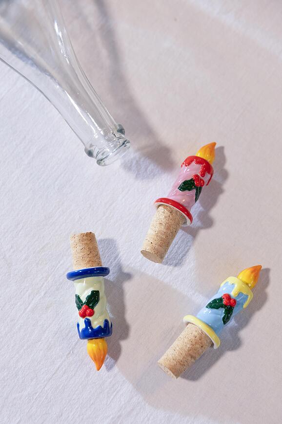 Korek do wina Candle błękitny