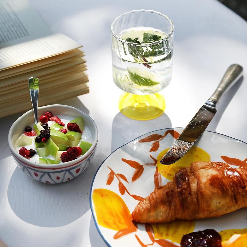 Lemon Twig Breakfast Plates 21 cm, 4 pcs.
