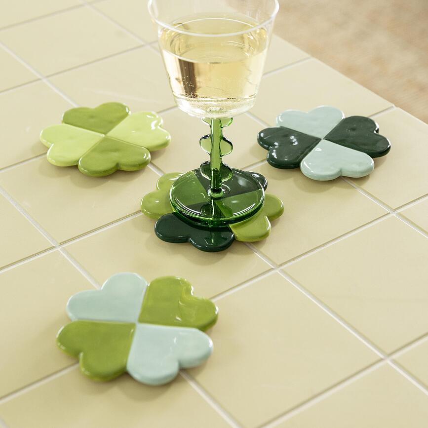 Lucky Clover onderzetters 4 st.