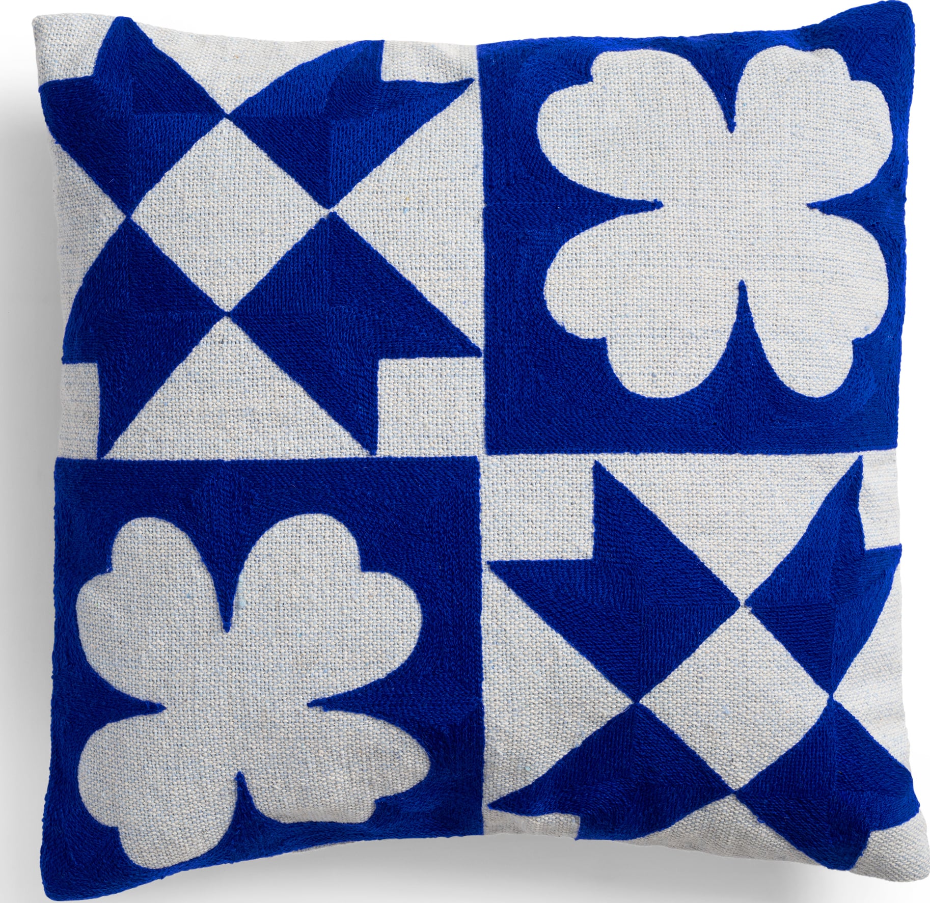 Patch Quilt Kissenbezug 40 x 40 cm, blau