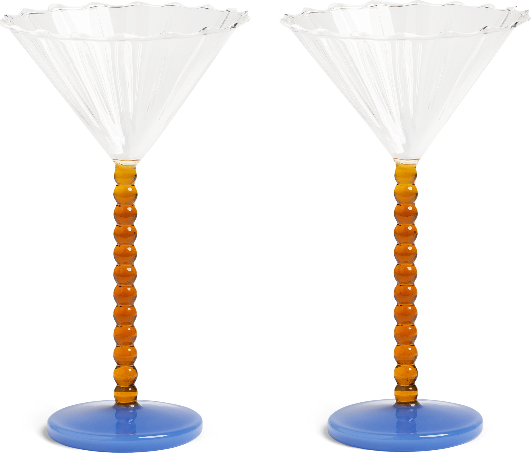 Perle Cocktailgläser 150 ml, bernsteinfarben, 2 St.