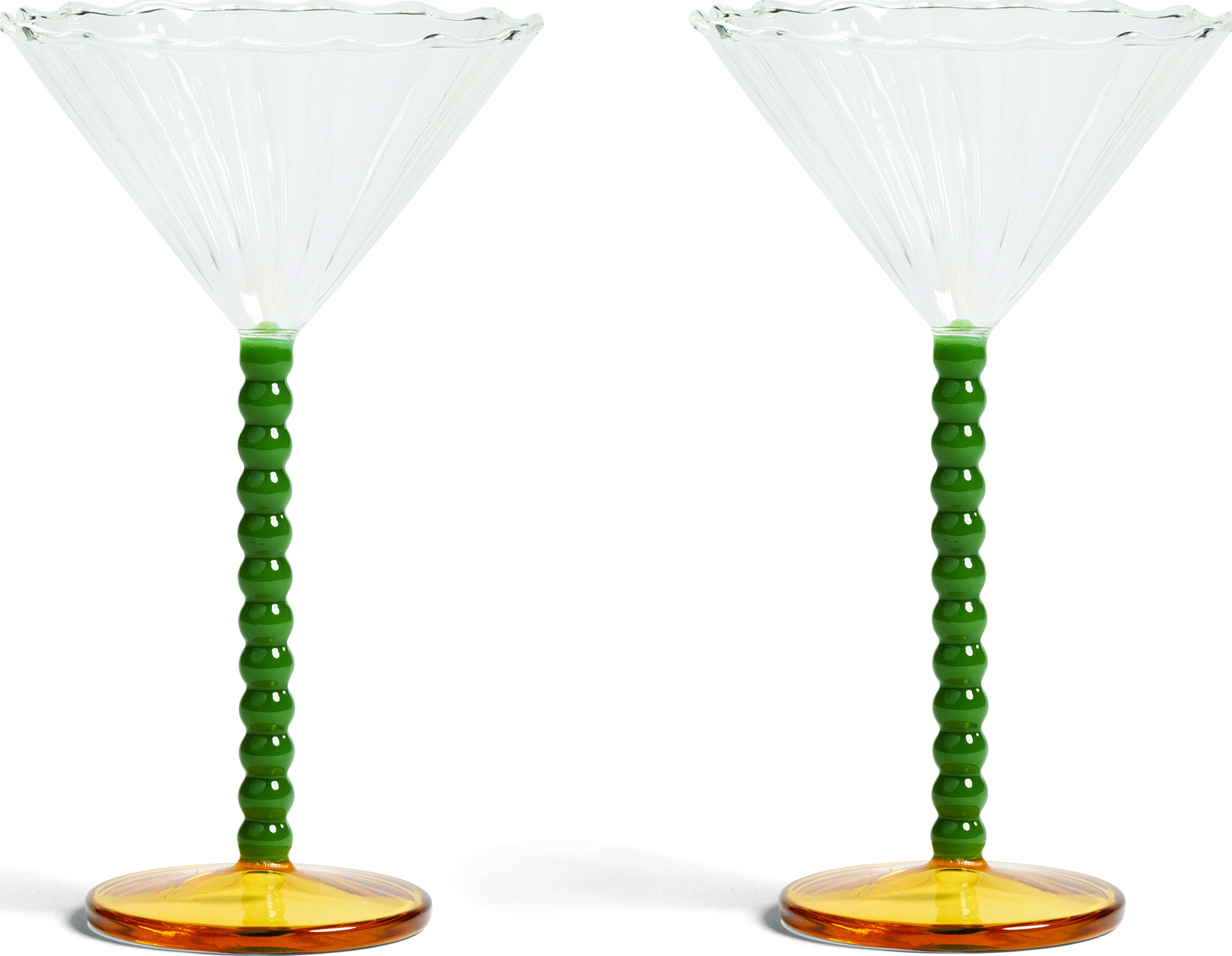 Perle Cocktailgläser 150 ml, grün, 2 St.