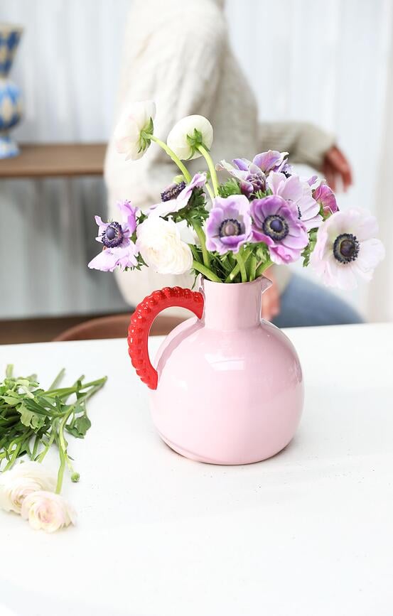 Perle Pitcher 20.5 cm, pink
