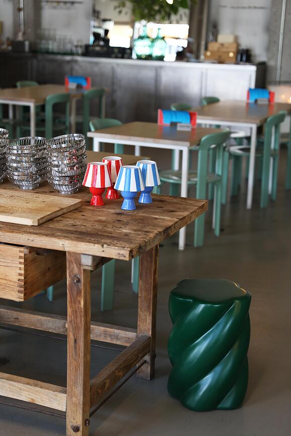 Portacandele per tealight Cantine blu