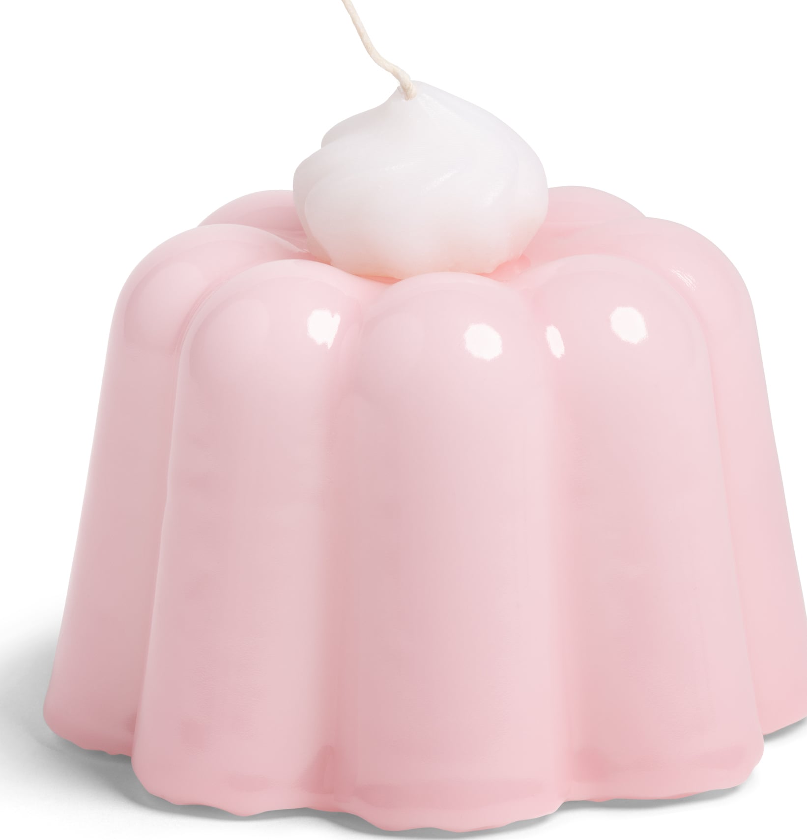Pudding Kerze 8 cm, rosa