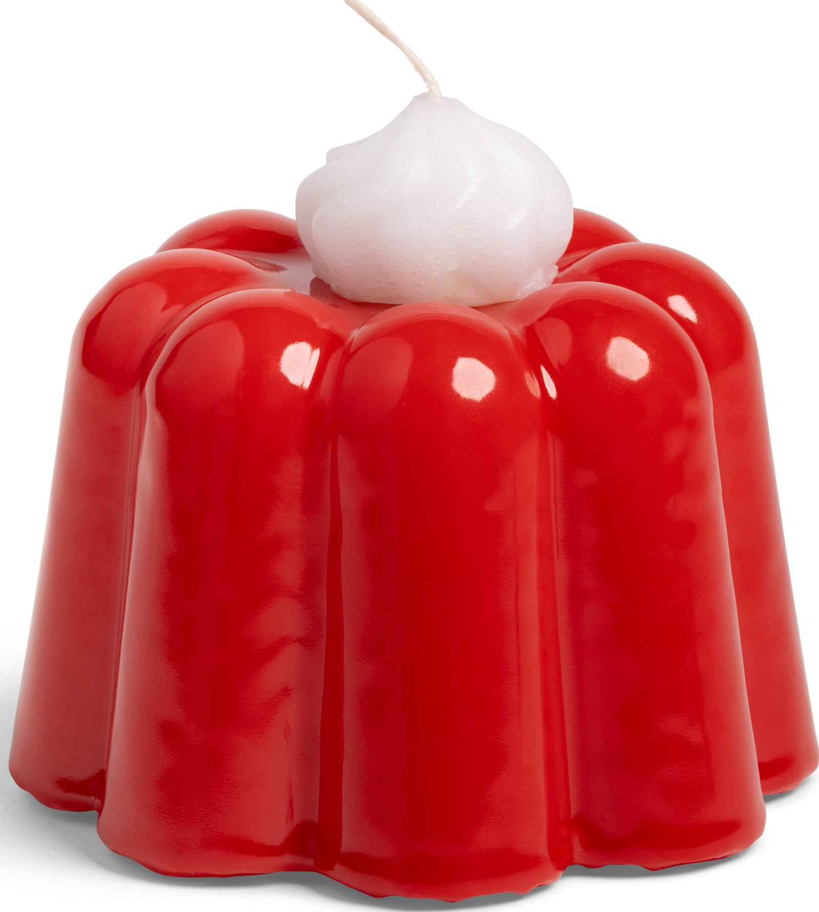 Pudding Kerze 8 cm, rot