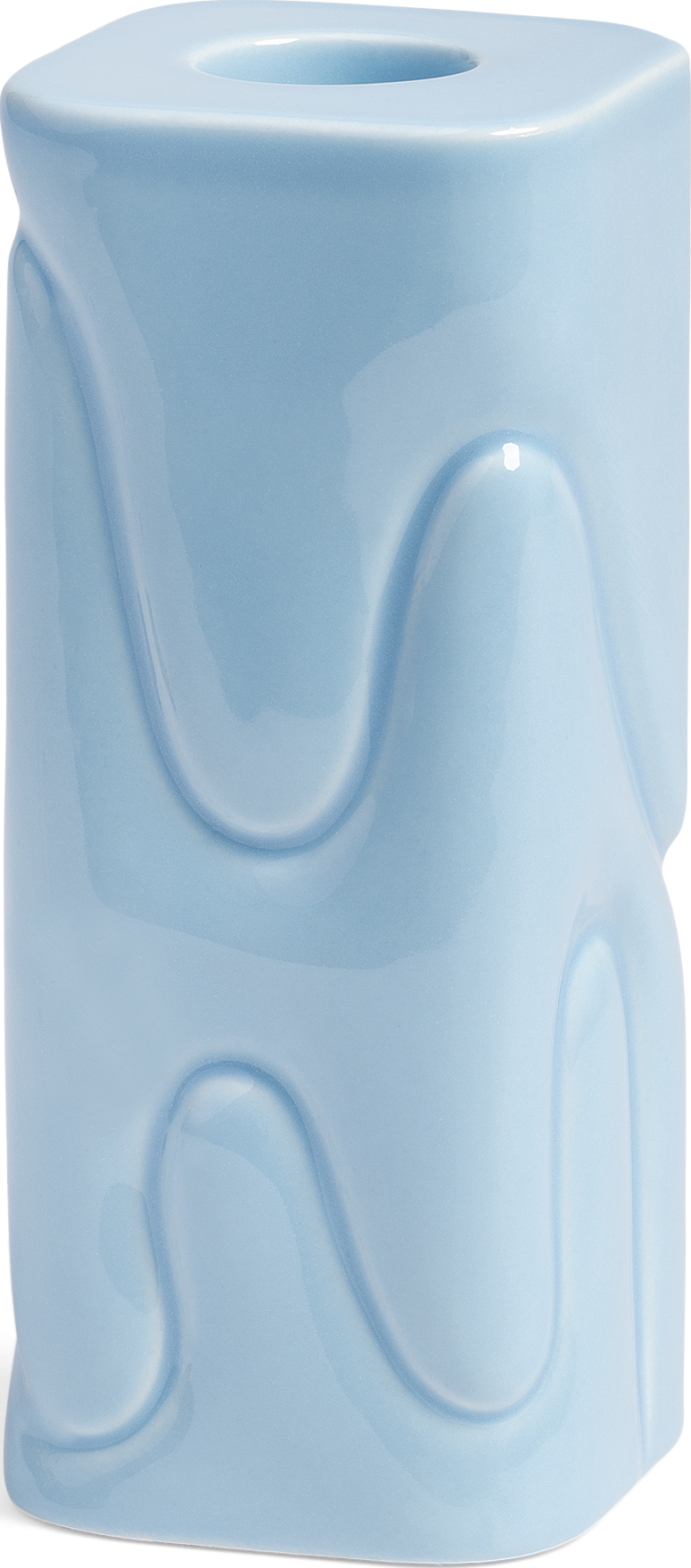 Puffy Kerzenhalter für klassische Kerzen 12 cm, hellblau