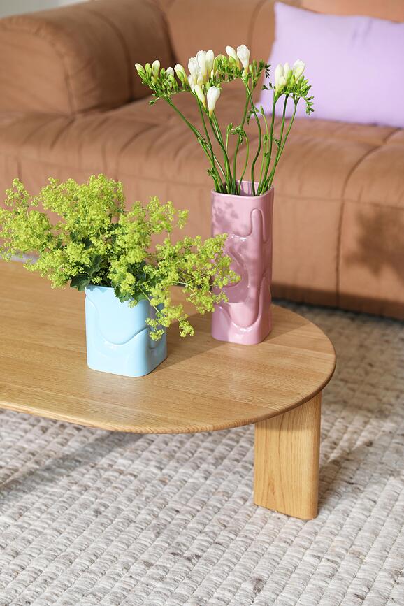 Puffy Vase 16 cm, light blue