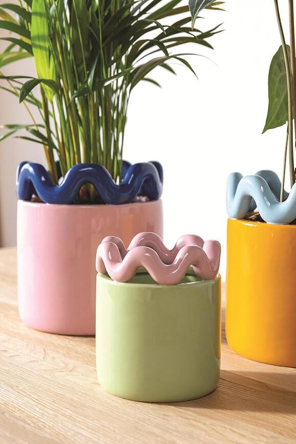 Puķu pods Sway 12,5 cm, zaļš