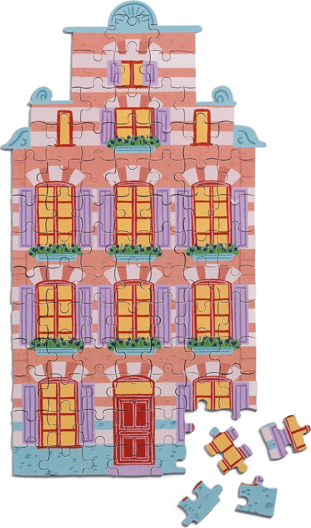 Puzzle Canal House Stairs, 82 Teile
