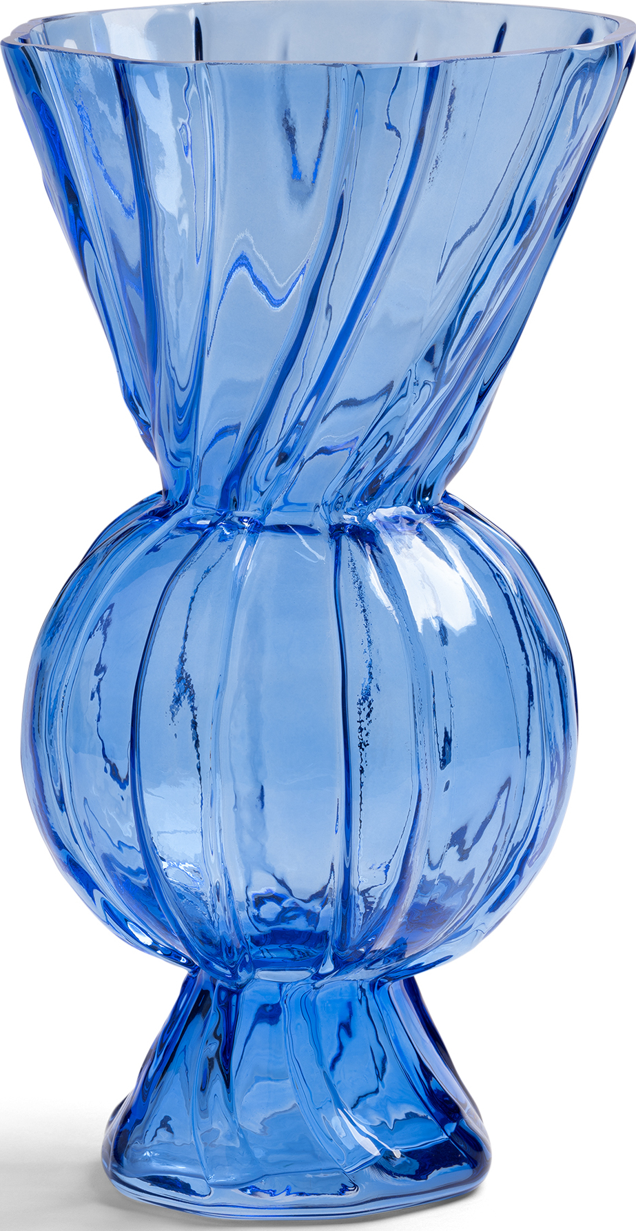 Rhombic Vase 28,5 cm, blau