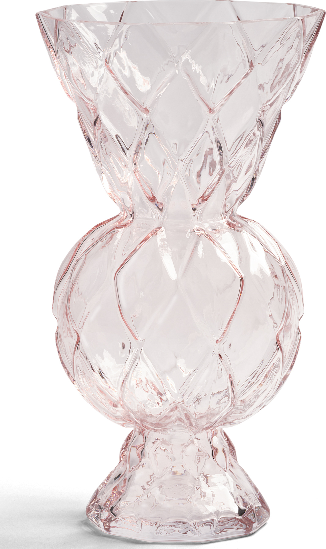 Rhombic Vase 28,5 cm, rosa